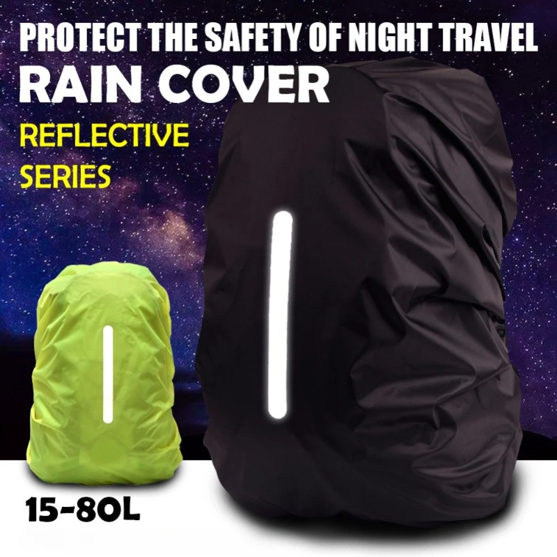 Rain Cover Backpack - กระเป๋าเป้สะพายหลังกันน้ําสะท้อนแสง Rain Cover กีฬากลางแจ้ง Night ขี่จักรยานความปลอดภัย