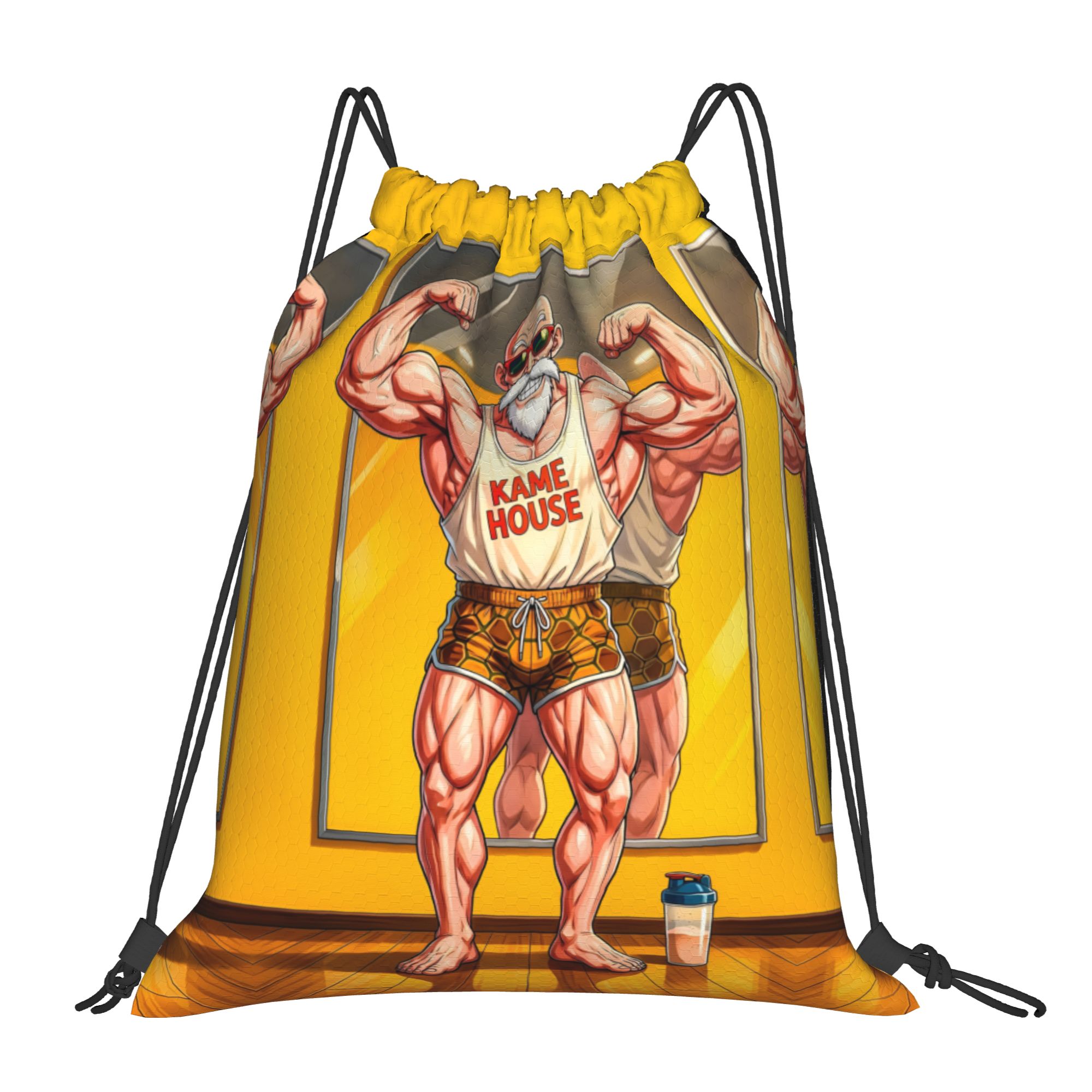 Drawstring Gym Bag - กระเป๋าแบบมีเชือกผูกแบบกำหนดเองสำหรับการฝึกโยคะ กระเป๋าเป้สะพายหลังสำหรับผู้หญิงผู้ชาย กระเป๋ากีฬาตลกๆ สำหรับออกกำลังกาย