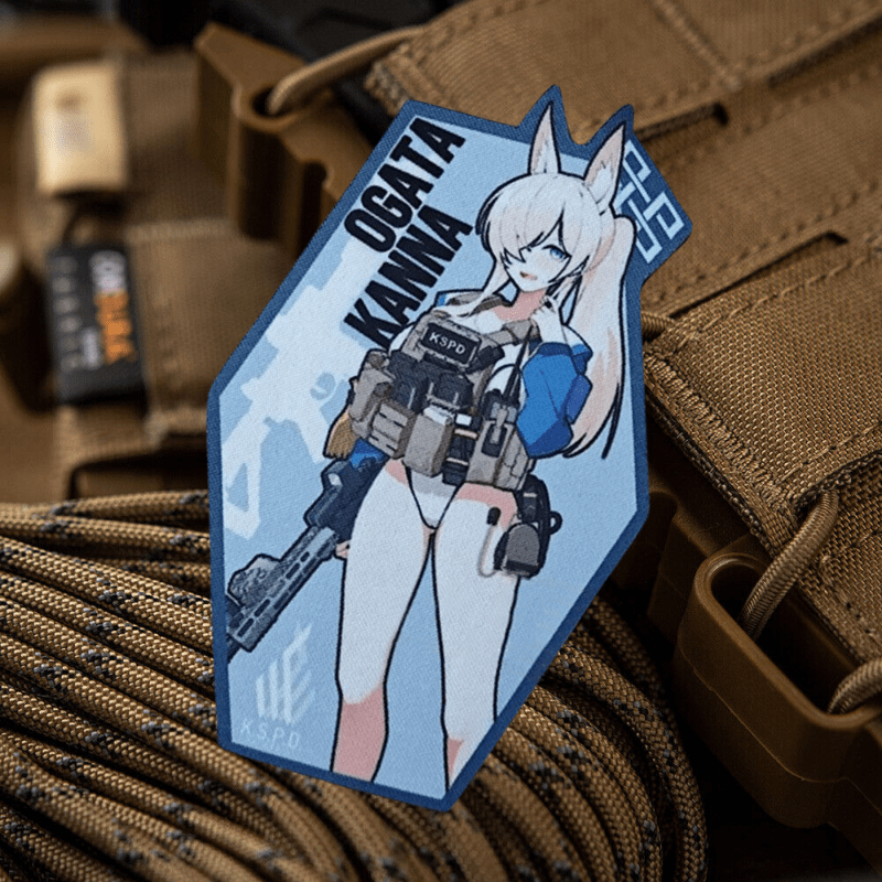 Urban Backpack Tactical - Blue Archive KonaยุทธวิธีPatchปืนสาวพิมพ์Hook & Loopแพทช์ทหารMorale Chevron