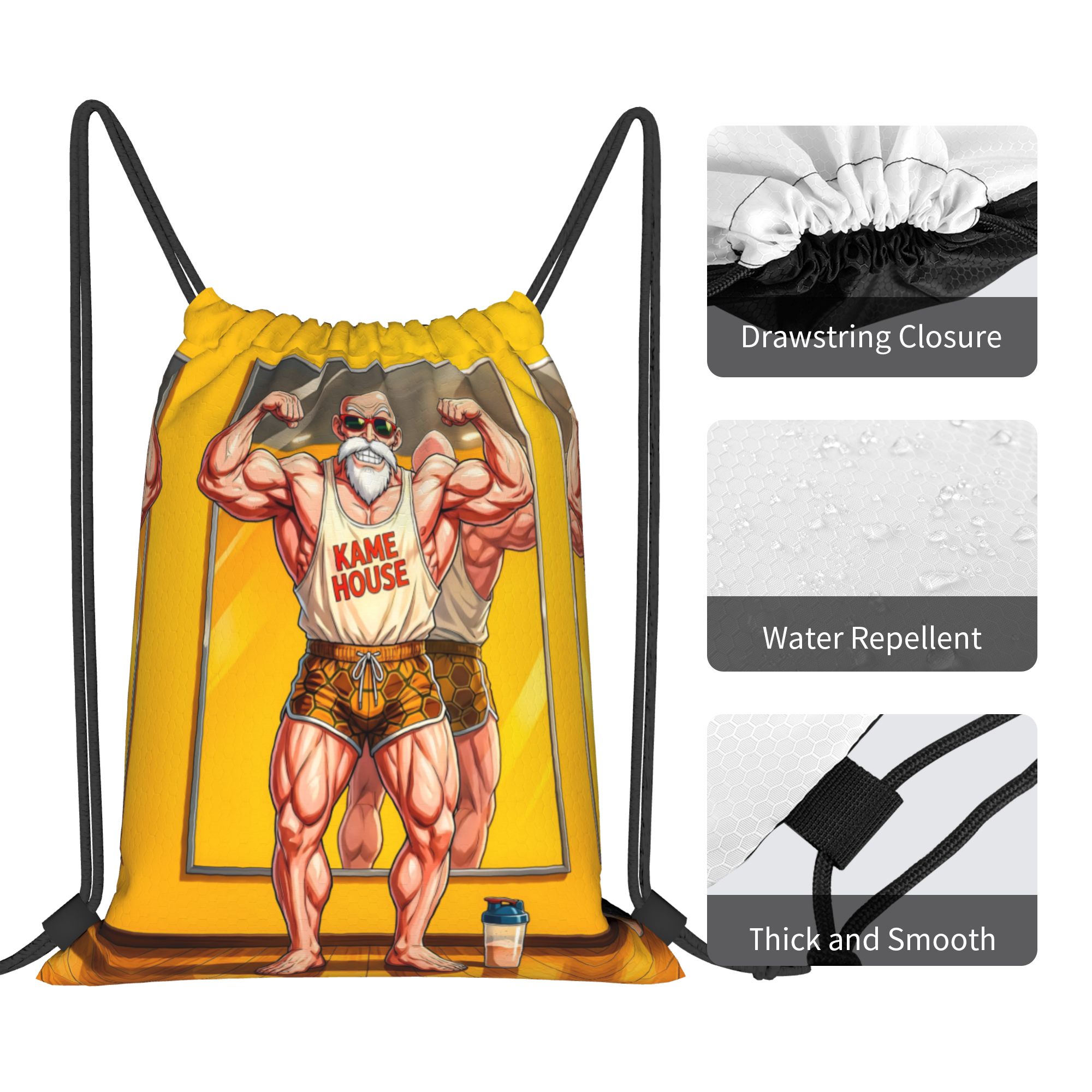 กระเป๋าแบบมีเชือกผูกแบบกำหนดเอ - Drawstring Gym Bag บทวิจารณ์และราคา