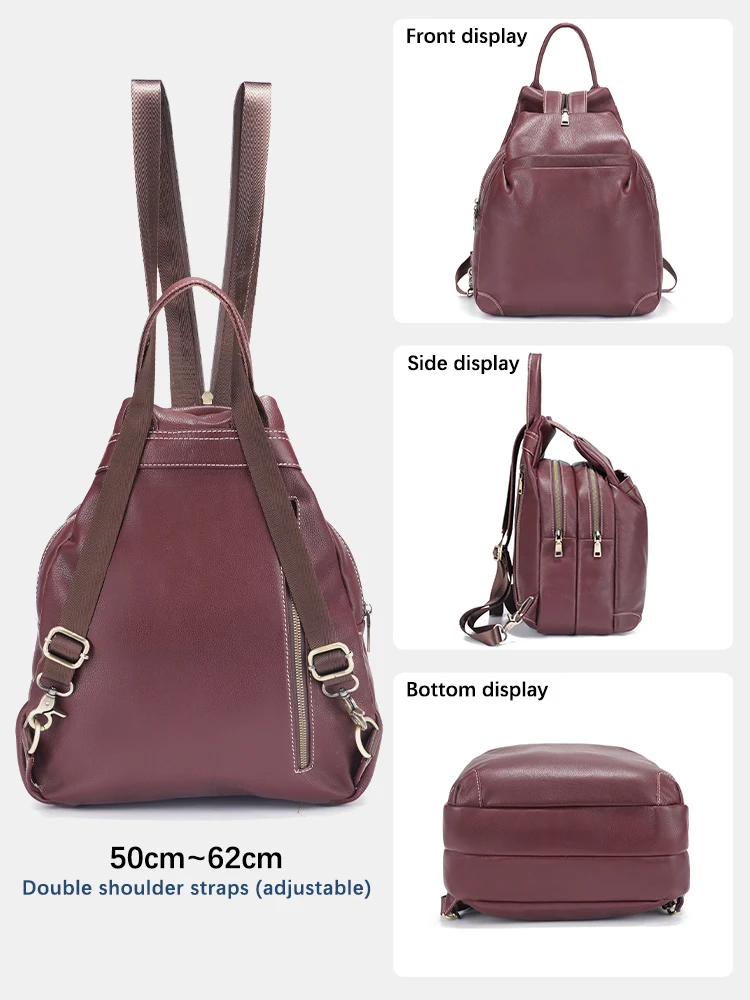 Zency ของแท้หนังผู้หญิงกระเป๋า - Travel Backpack Anti Theft บทวิจารณ์และราคา