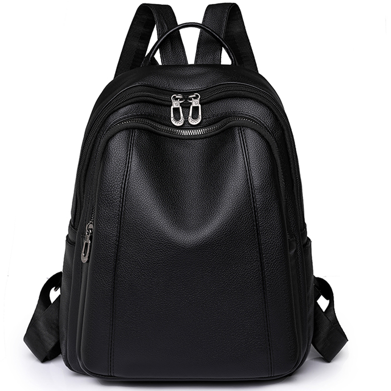 หนังคุณภาพสูงกระเป๋าเป้สะพายหล - Fashion Backpack Women บทวิจารณ์และราคา