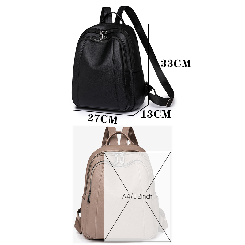 หนังคุณภาพสูงกระเป๋าเป้สะพายหล - Fashion Backpack Women บทวิจารณ์และราคา