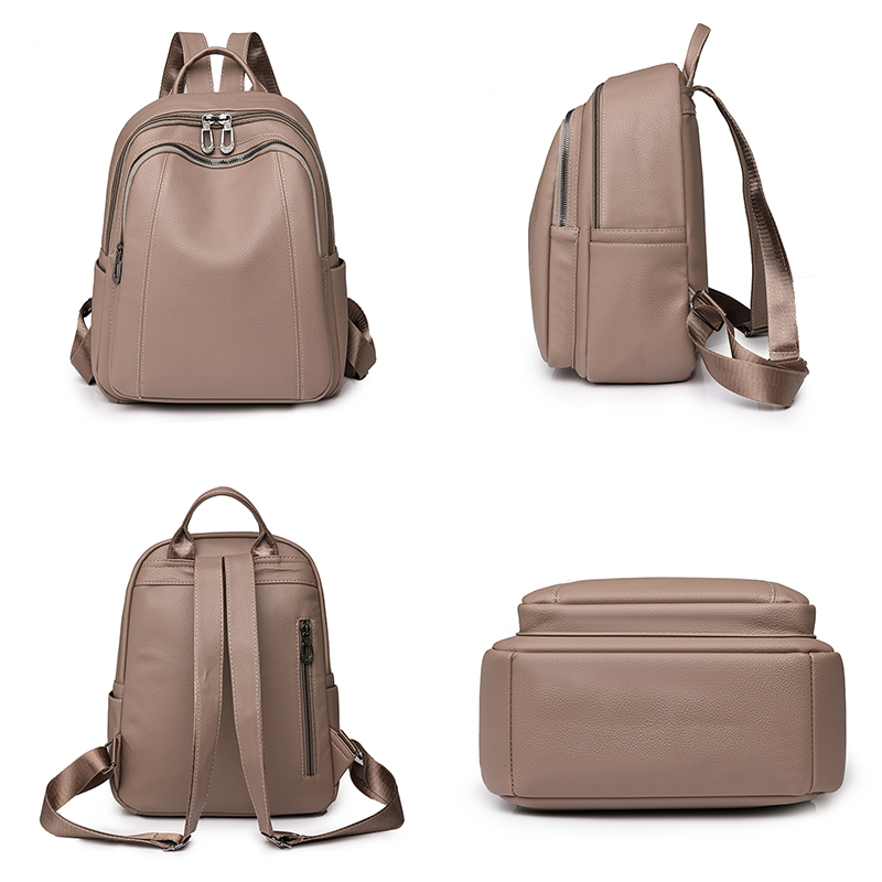 หนังคุณภาพสูงกระเป๋าเป้สะพายหล - Fashion Backpack Women บทวิจารณ์และราคา