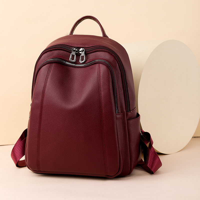 หนังคุณภาพสูงกระเป๋าเป้สะพายหล - Fashion Backpack Women บทวิจารณ์และราคา