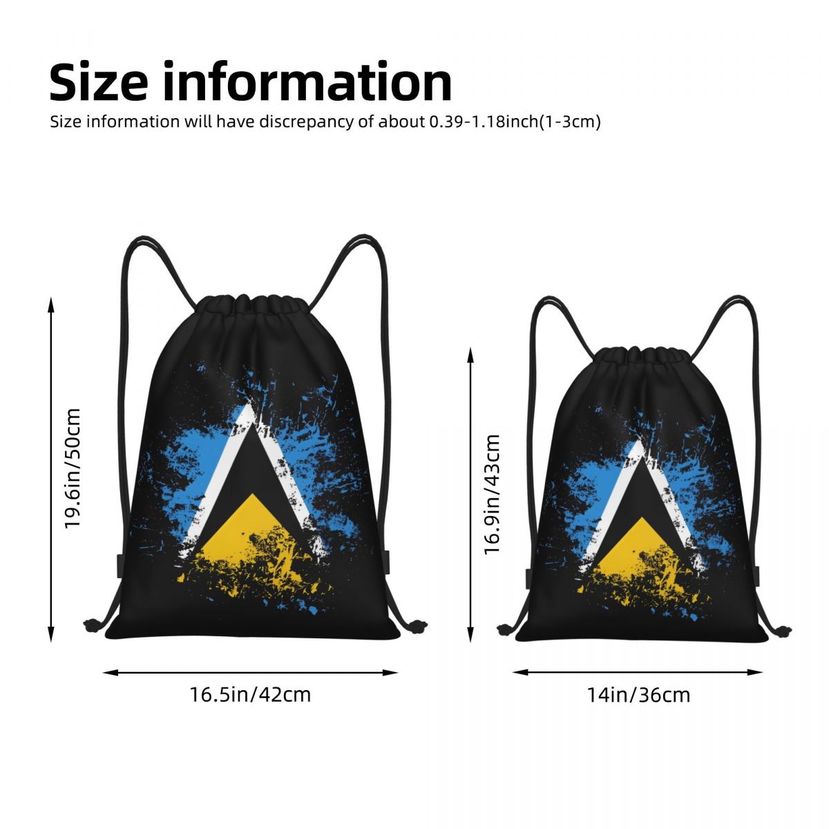 เซนต์ลูเซียธงชาติประเทศ กระเป๋ - Drawstring Gym Bag บทวิจารณ์และราคา