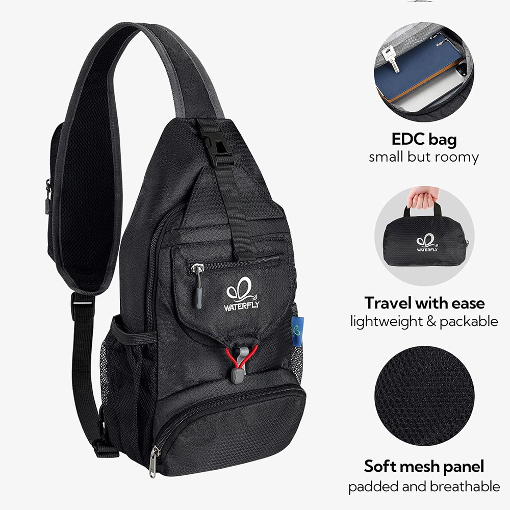 WATERFLY กระเป๋าคาดหน้าอกไหล่ก - Sling Backpack Shoulder บทวิจารณ์และราคา