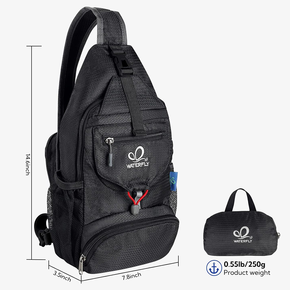 WATERFLY กระเป๋าคาดหน้าอกไหล่ก - Sling Backpack Shoulder บทวิจารณ์และราคา