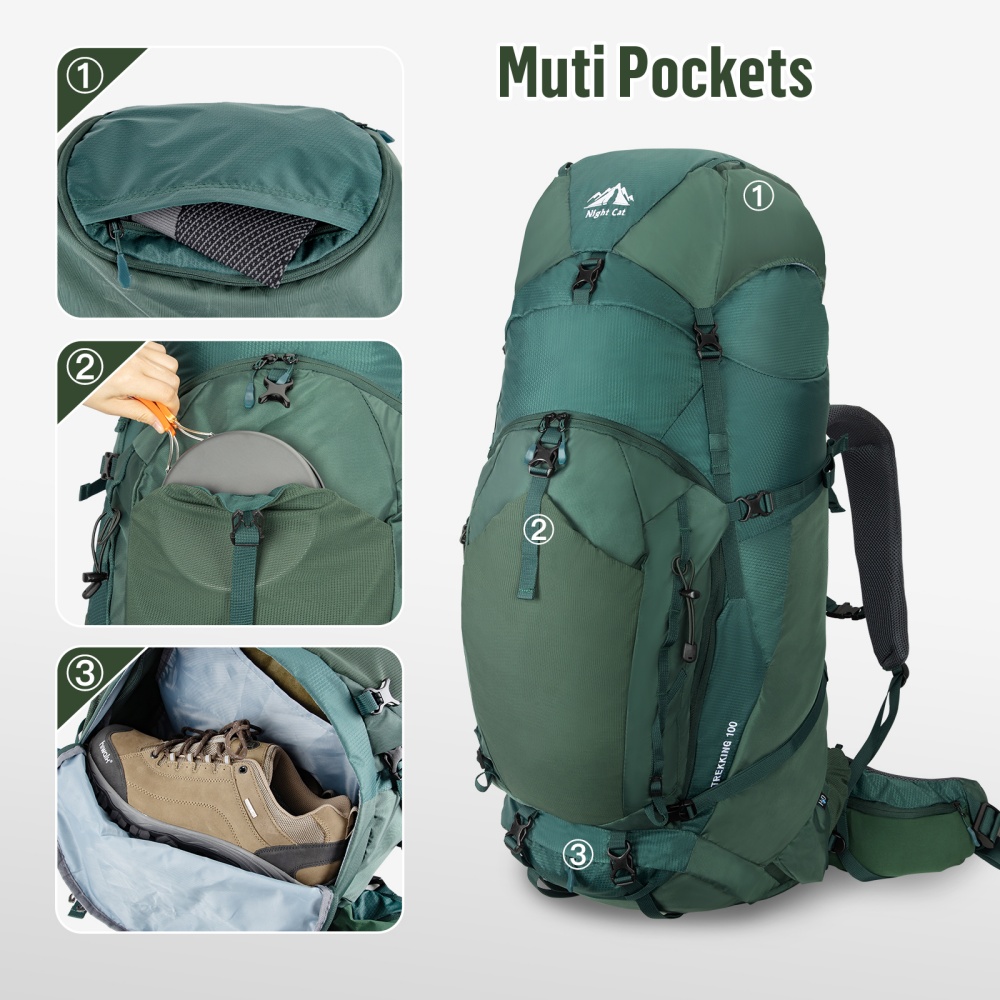 กระเป๋าเป้เดินป่าแบบ Internal- - Rain Cover Backpack บทวิจารณ์และราคา